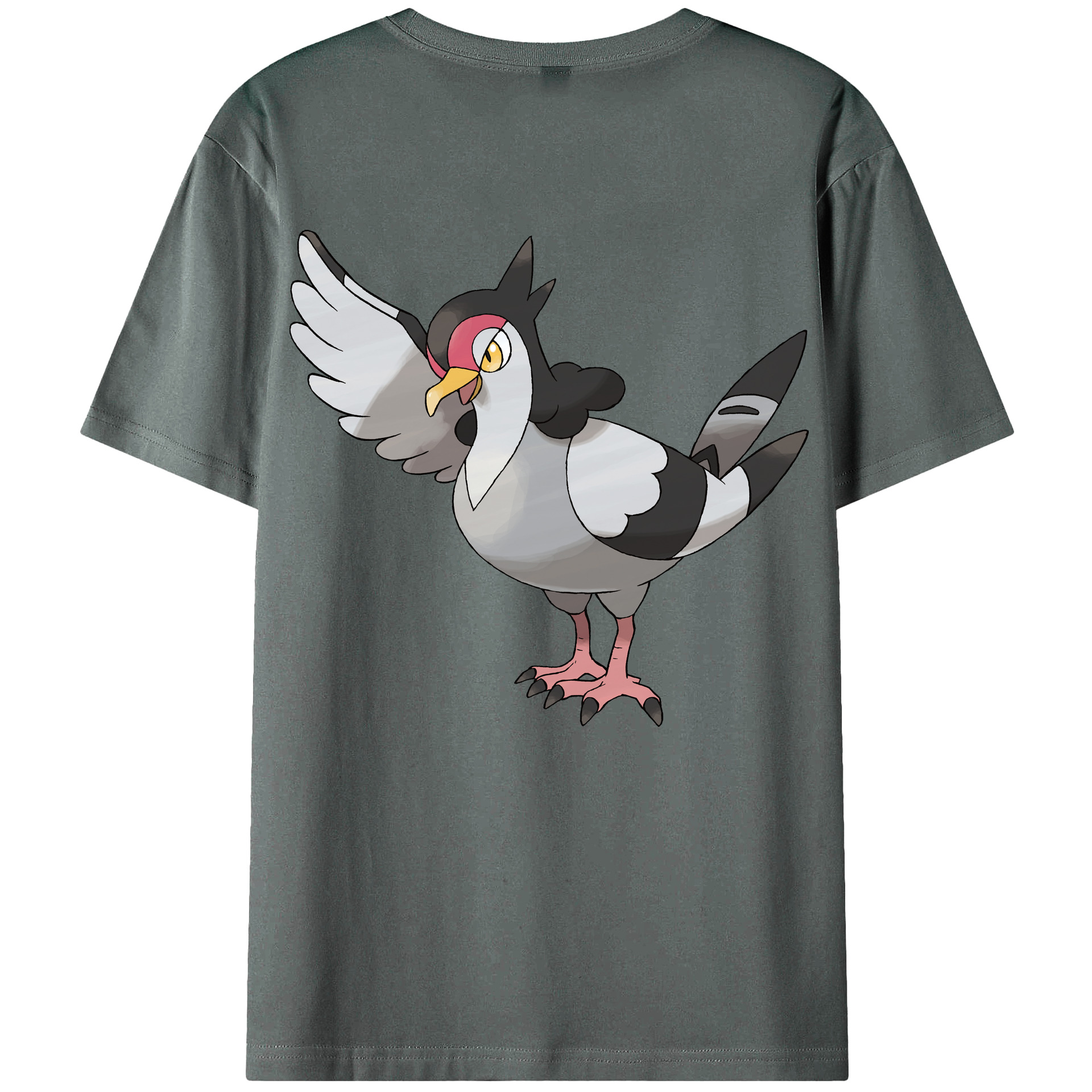 （画像用） ポケットモンスター Pokémon 綿100％ メンズ半袖Tシャツ（バックプリント） 通気性